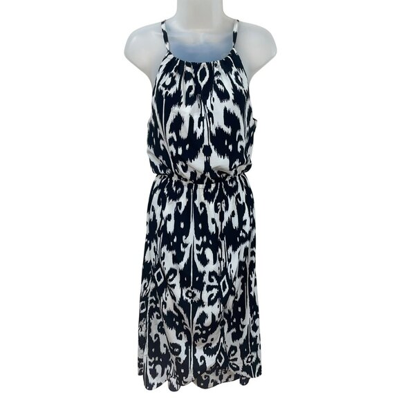 Athleta Womens Black & White Ikat Bloom Ripple Maxi Dress XS/S - Picture 11 of 14